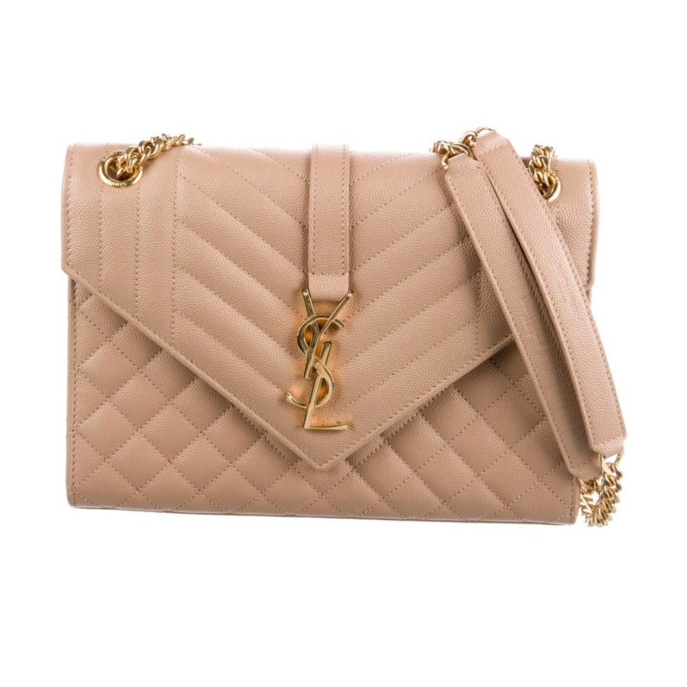 Saint Laurent 2021 Medium Monogram Triquilt Envelope Bag